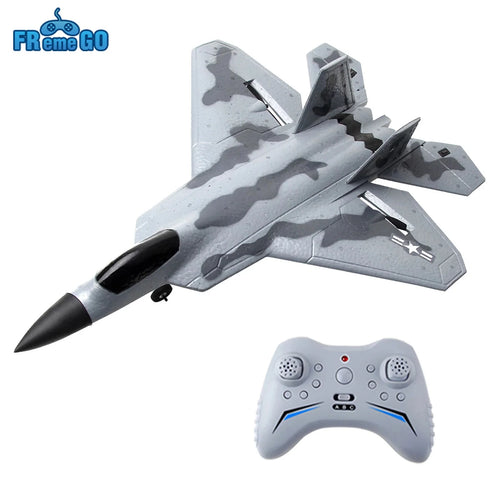 FX922 RC Plane 2.4G 2CH/4CH Remote Control Airplane F-22 Raptor Fighter EPP Foam Glider Aircraft Toys for Boys