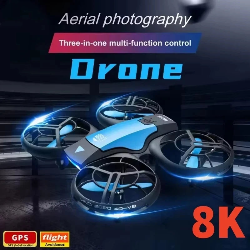 New 811 Mini Drone 8K Profession 4K HD Wide Angle Camera Wifi Rc Fpv Foldable Drones Height Keep Drones Helicopter Kids Toys