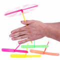 10/20Pcs Novelty Plastic Bamboo Dragonfly Propeller Adult Outdoor Classic Toy Gift Rotating Flying Arrow Multicolor Random Color